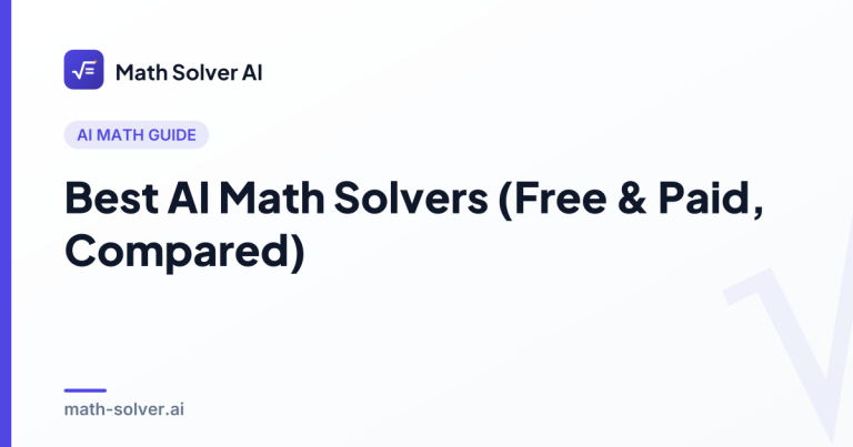 A laptop and notebook on a desk showing a step-by-step algebra solution, illustrating how AI math solvers compare for students