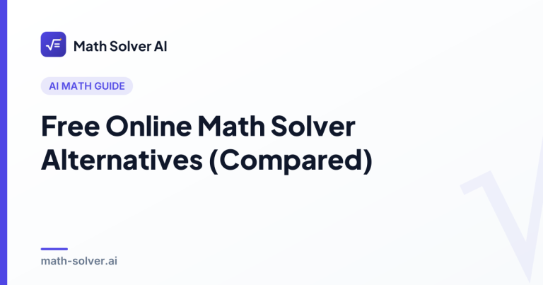 Side-by-side comparison of free online math solver tools showing step-by-step algebra solutions on a laptop and phone screen
