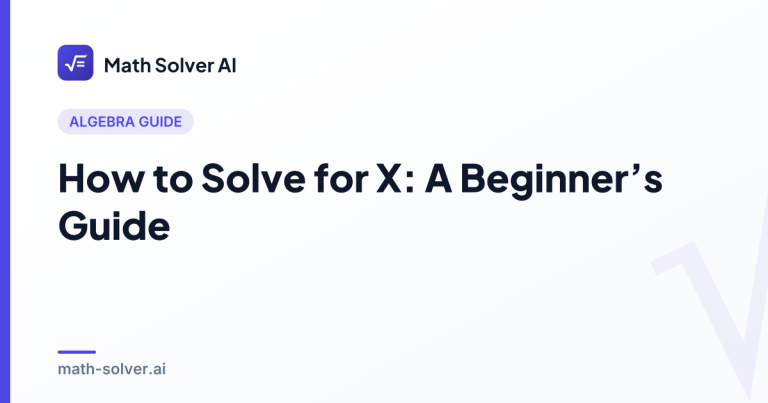 Step-by-step algebra worksheet showing how to solve for x in a linear equation, with inverse operations written out on a notebook page.