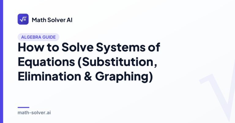 Diagram comparing three methods to solve a system of equations: substitution, elimination, and two lines graphed on a coordinate plane intersecting at a single point.
